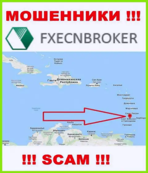 ФХаЕЦН Брокер - это ЛОХОТРОНЩИКИ, которые официально зарегистрированы на территории - Saint Vincent and the Grenadines