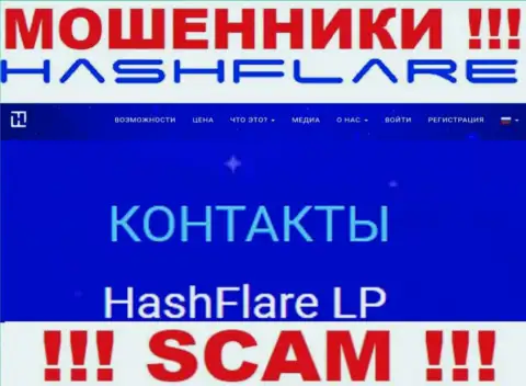 Сведения о юр. лице жуликов HashFlare Io