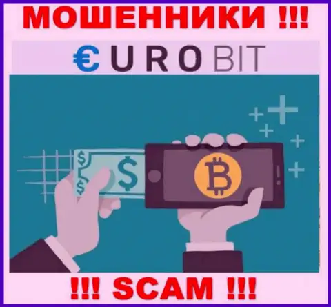 Евро Бит заняты обманом наивных людей, а Криптовалютный обменник всего лишь ширма