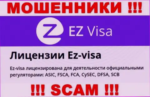 Незаконно действующая контора EZ Visa контролируется мошенниками - ASIC