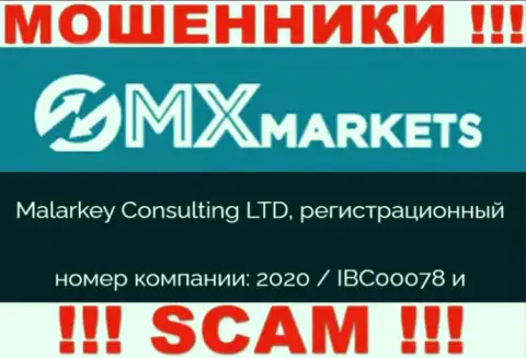ГМХМаркетс Ком - номер регистрации кидал - 2020 / IBC00078