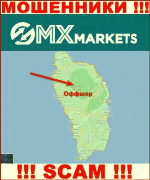 Не верьте мошенникам GMXMarkets, т.к. они находятся в офшоре: Dominica