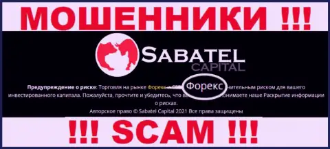 Forex это именно то на чем, будто бы, специализируются internet мошенники Sabatel Capital