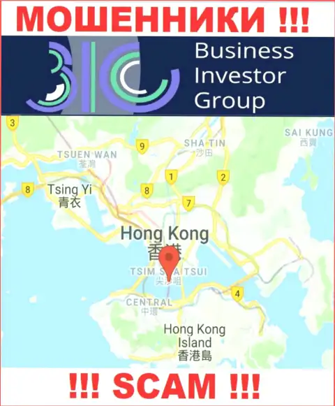 Оффшорное место регистрации Бизнес Инвестор Групп - на территории Hong Kong