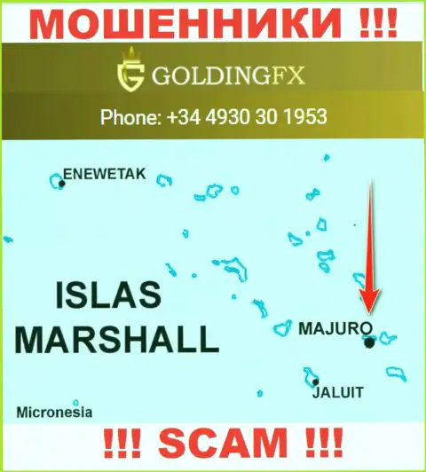 С internet-разводилой ГолдингФХ Нет не нужно сотрудничать, они расположены в оффшоре: Majuro, Marshall Islands