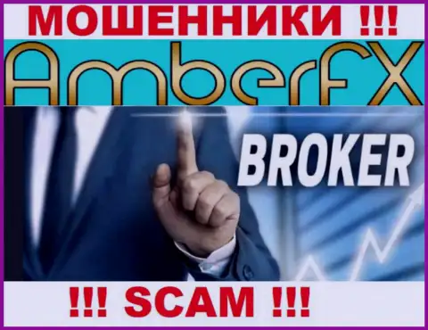 С компанией Amber FX иметь дело крайне рискованно, их вид деятельности Брокер - это капкан