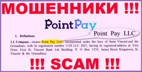 Поинт Пэй ЛЛК - это организация, которая управляет internet-аферистами Point Pay