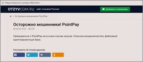 Point Pay - это КИДАЛОВО !!! В котором лохов кидают на деньги (обзор деяний компании)