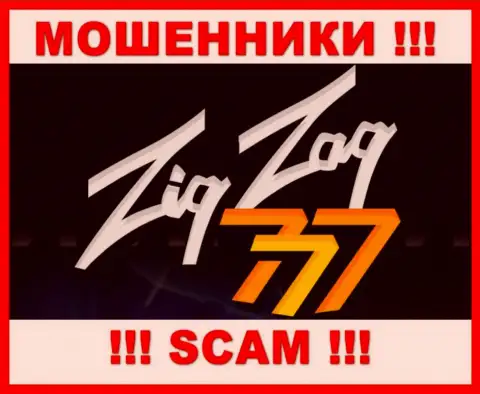 Логотип МОШЕННИКА Zig Zag 777