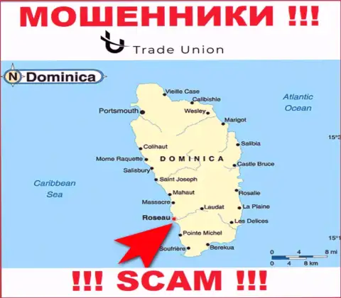 Содружество Доминики - именно здесь официально зарегистрирована компания Трейд Юнион