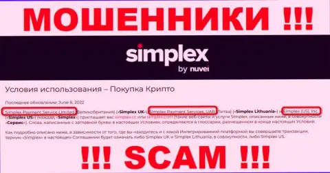 Simplex Payment Service Limited - это владельцы бренда Симплекс Ком
