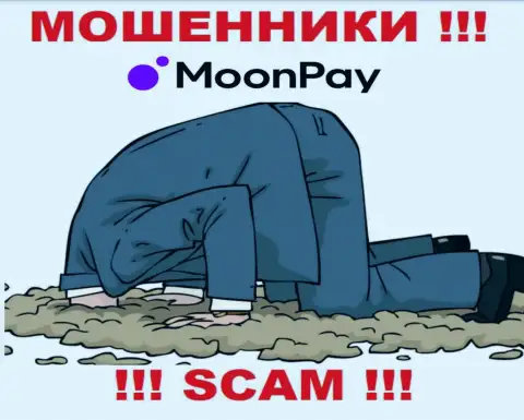 На web-сервисе обманщиков Moon Pay нет ни одного слова о регуляторе данной организации !