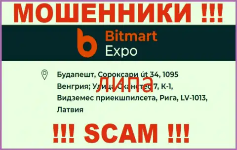 Адрес регистрации организации Bitmart Expo липовый - иметь дело с ней крайне опасно