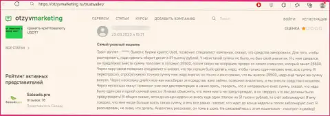 Траст Валлет - это МОШЕННИКИ ! Отзыв наивного клиента у которого огромные проблемы с выводом денежных вложений