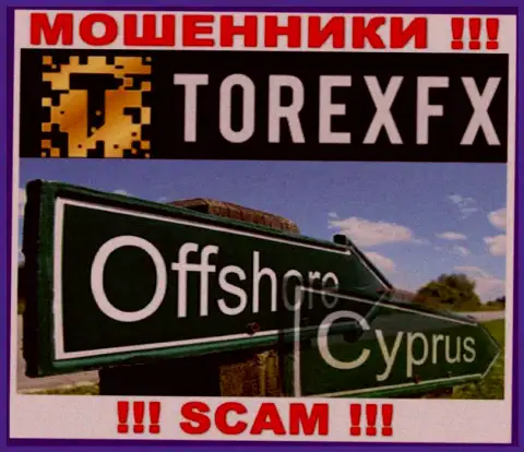 Официальное место базирования Torex FX на территории - Cyprus